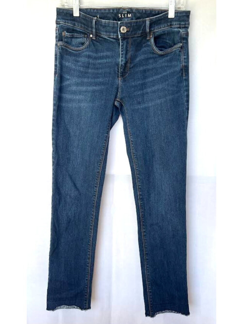 White House Black Market-Size 4 Women's Jeans, Slim, Slight Fringe & Cuff